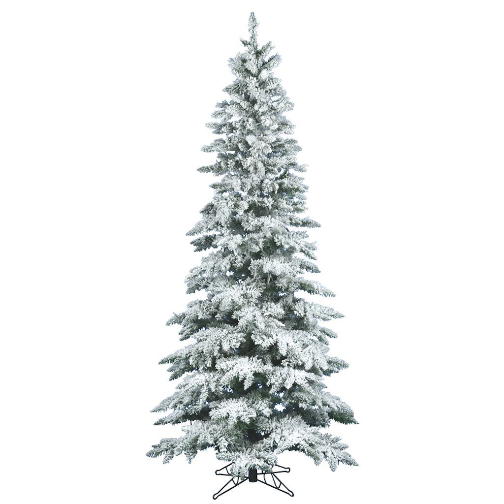 7.5' x 43" Artificial Flocked Slim Utica Fir 1