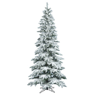 7.5' x 43" Artificial Flocked Slim Utica Fir 1