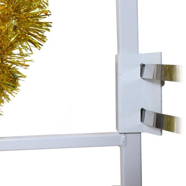 4' Metallic Candle with Halo LED C7 Lights Pole Mount Decoration 3