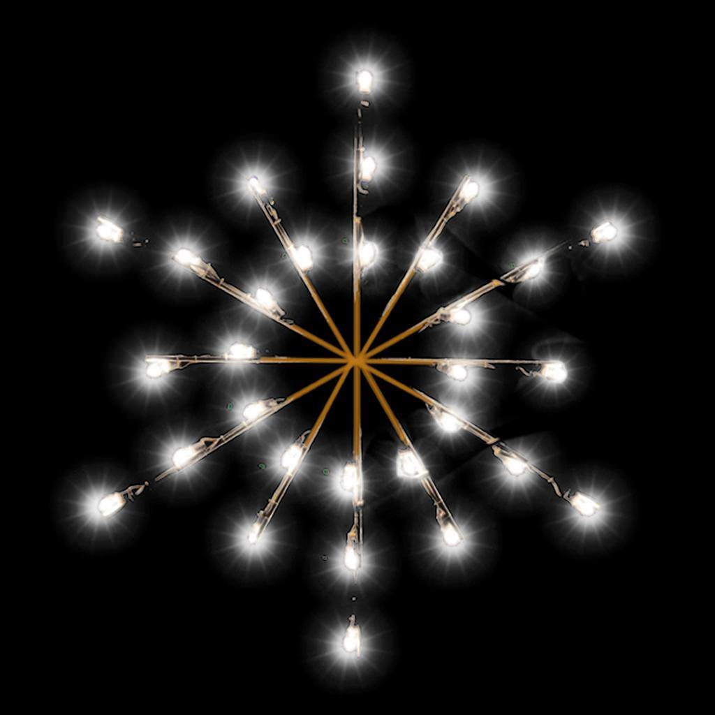 3' Snowburst LED Pure White C7 Pole Mount Decoration 1