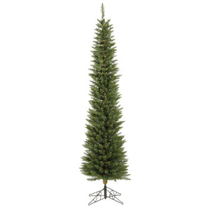 6.5' x 20" Artificial Durham Pole Pine 200 Multi-Color Frosted Italian LED Lights 1