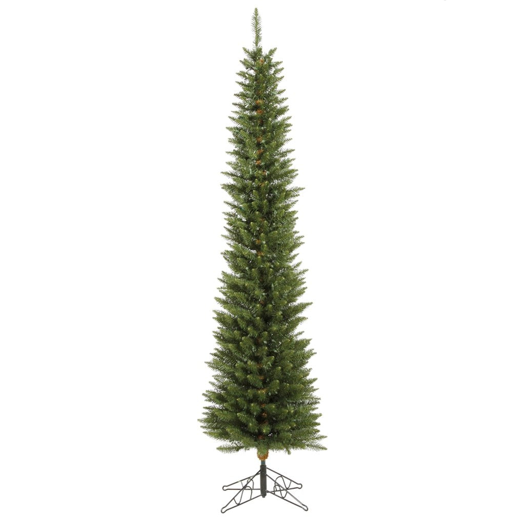 8.5' x 28" Artificial Durham Pole Pine 400 Multi-Color Italian LED Lights 1