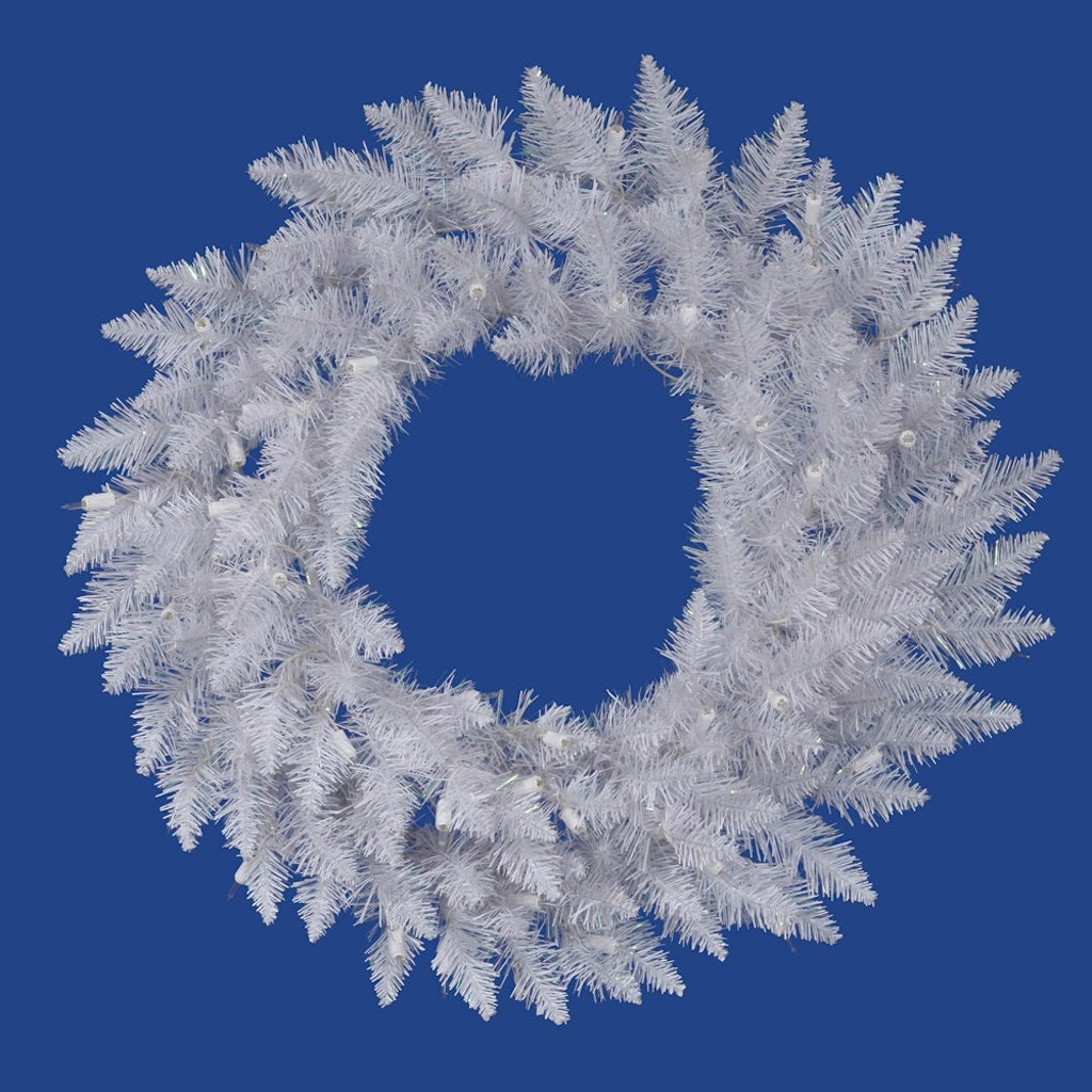 24" Artificial Sparkle White Spruce 1