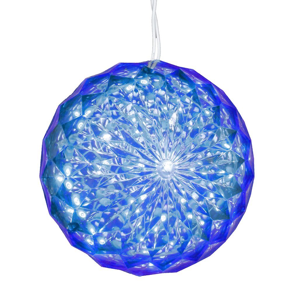 30 Light 6" LED Blue Crystal Ball 1