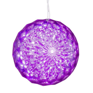 30 Light 6" LED Purple Crystal Ball 1