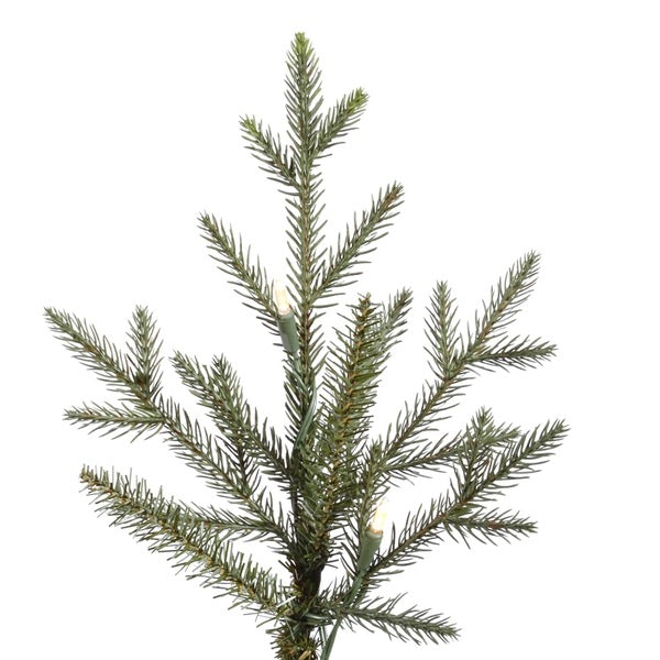 7.5' x 64" Artificial Itasca Frasier 750 Warm White Italian LED Lights 2