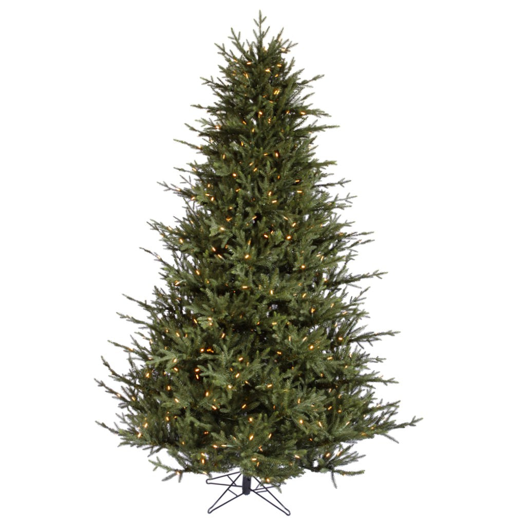 7.5' x 64" Artificial Itasca Frasier 750 Warm White Italian LED Lights 1