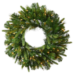 120" Artificial Cashmere Pine 600 Warm White Italian LED Lights 1