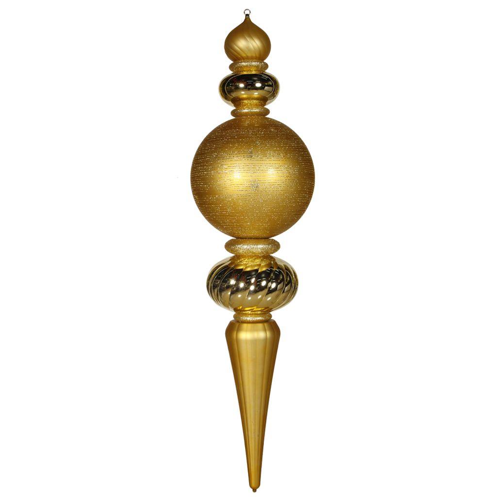62" Gold Shiny / Matte / Glitter Finial Ornament 1