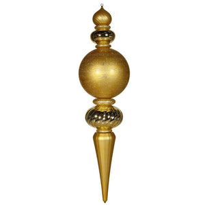 62" Gold Shiny / Matte / Glitter Finial Ornament 1