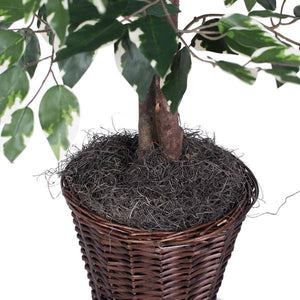 4' Artificial Variegated Ficus Bush 3