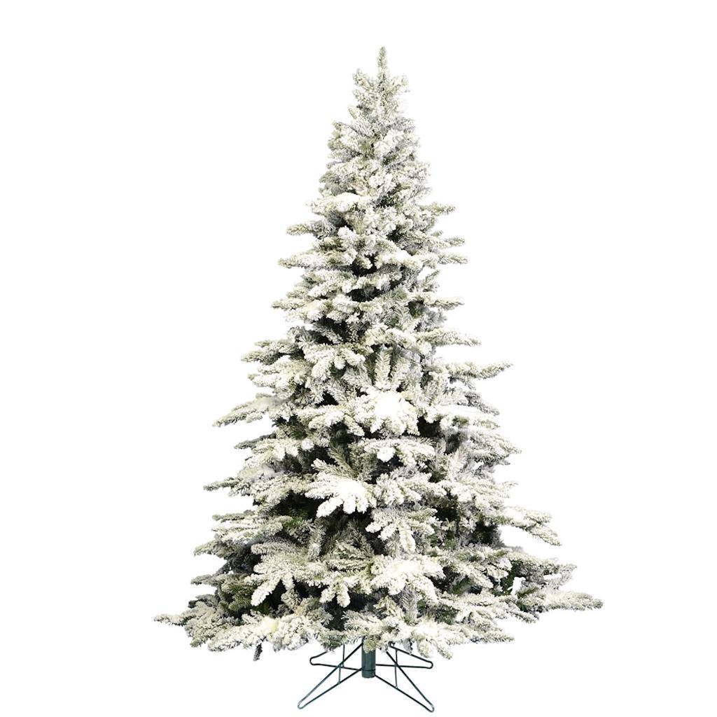 4.5' x 41" Artificial Flocked Utica Fir 1