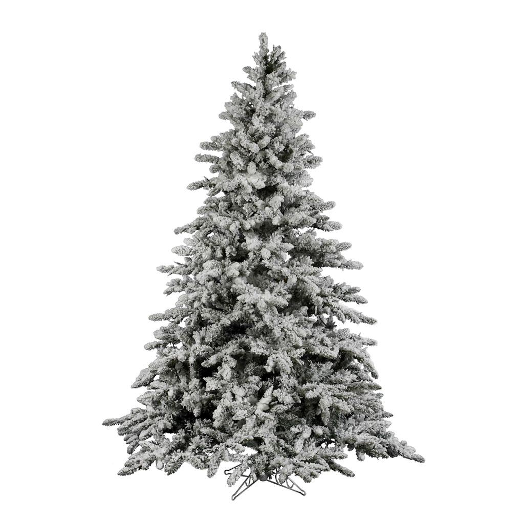 6.5' x 59" Artificial Flocked Utica Fir 1