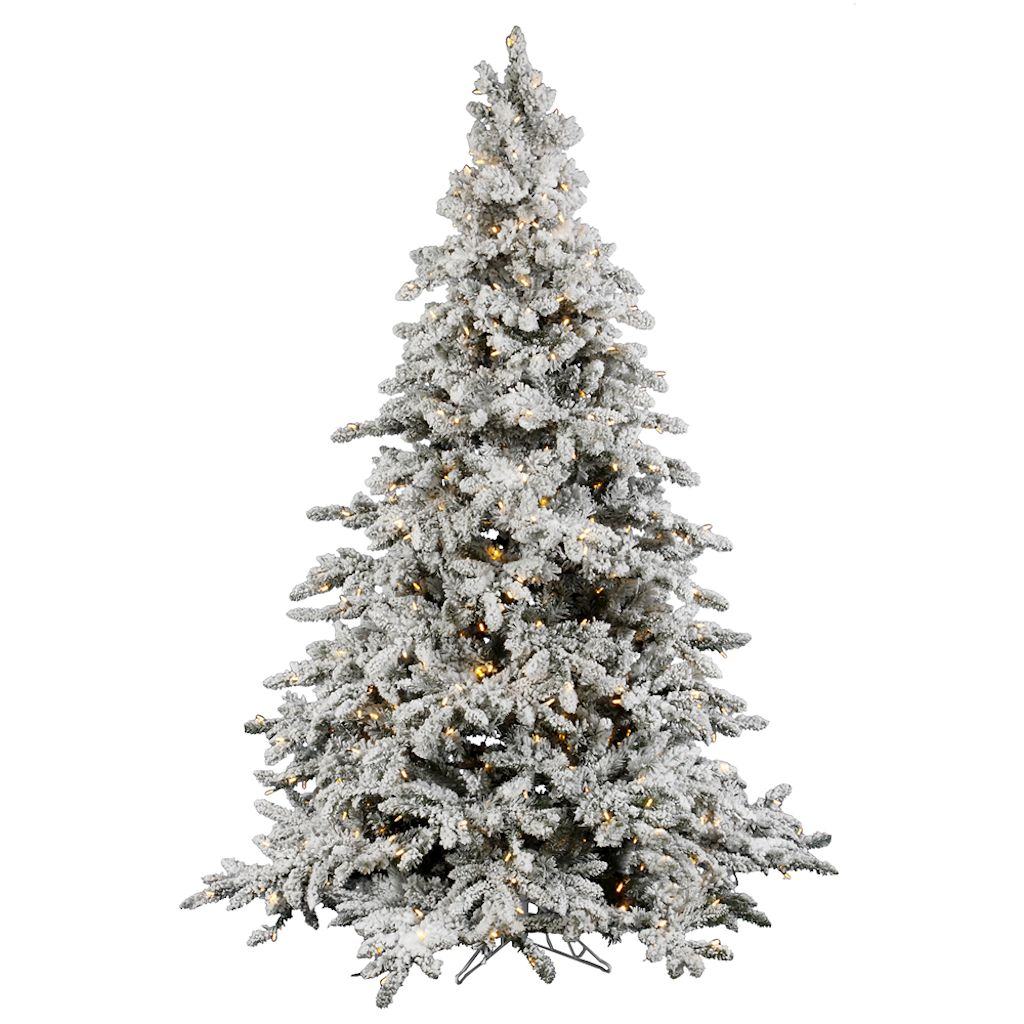 12' x 87" Artificial Flocked Utica Fir 1,850 Warm White Italian LED Lights 1