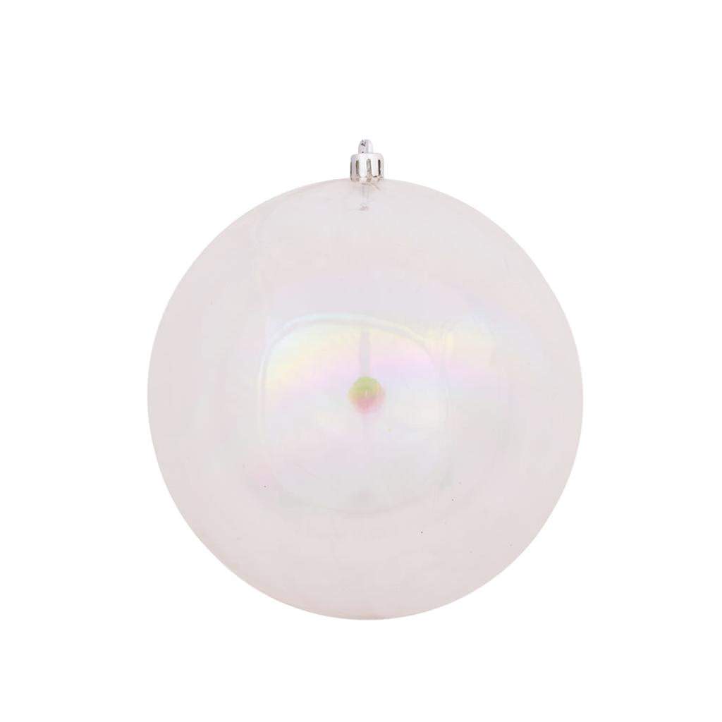 2.4" Clear Iridescent Ball Christmas Ornament (60 Pack) 1