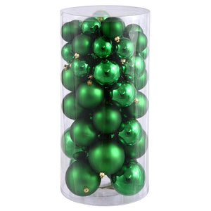 2.4" Green Shiny Ball Ornament (60 pack) 1