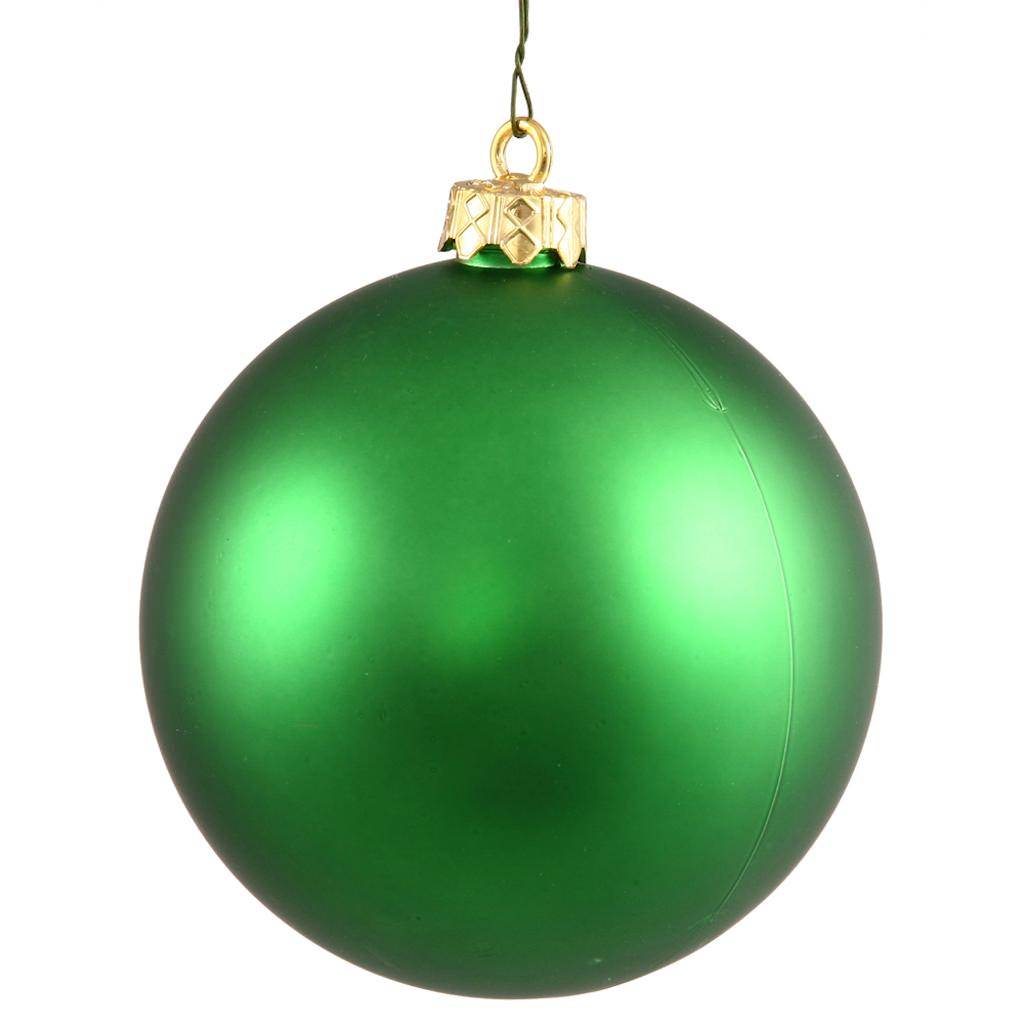 3" Green Matte Finish Ball Ornament (32 pack) 1