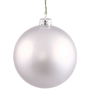 3" Silver Splendor Matte Ball Ornament (32 pack) 1
