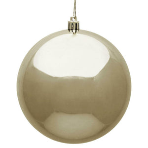 3" Champagne Shiny Finish Ball Ornament (32 pack) 1