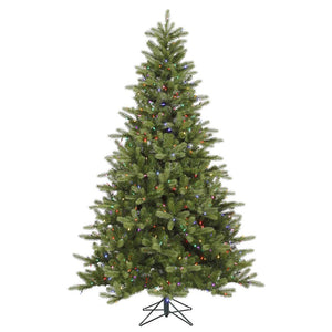 7.5' x 56" Artificial King Spruce 700 Multi-Color Italian LED Lights 1