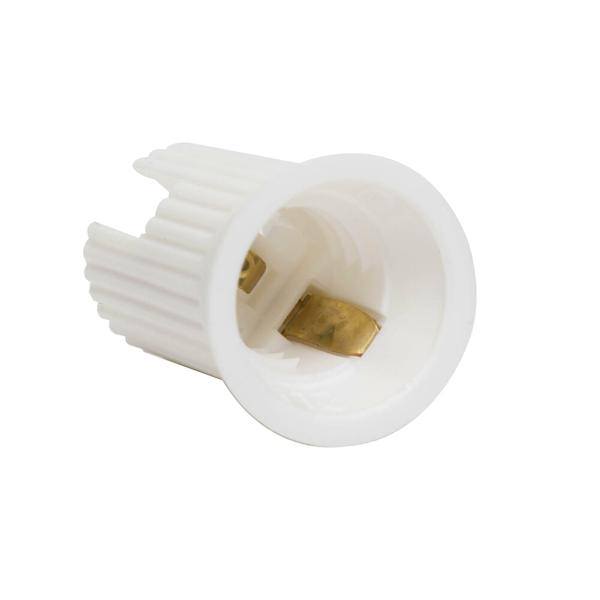 C9 White Plastic Socket for 16Ga Wire (25 Pack) 2
