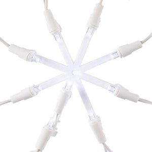 18" x 14" Star of Bethlehem Window Decor 35 Clear Wide Angle LED Lights 4
