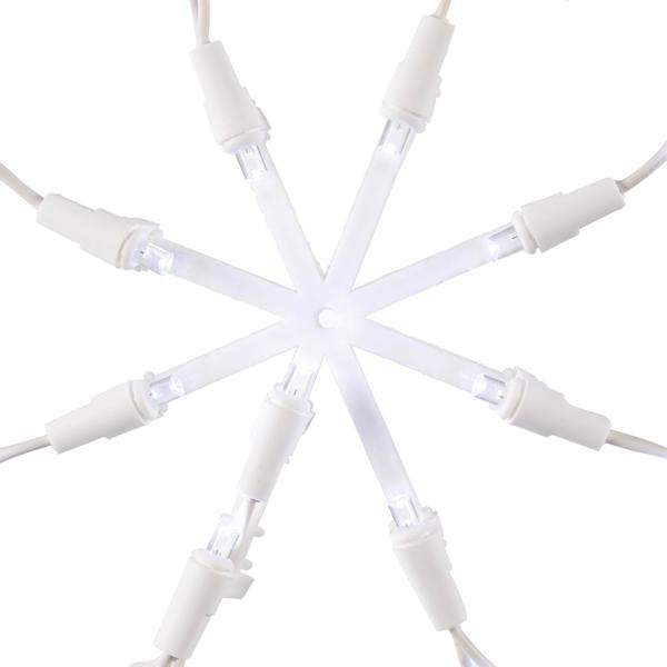 18" x 14" Star of Bethlehem Window Decor 35 Clear Wide Angle LED Lights 4