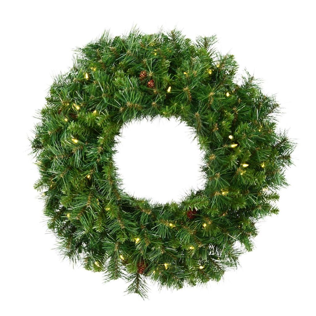 42" Artificial Cheyenne Pine 100 Warm White Italian LED Lights 1