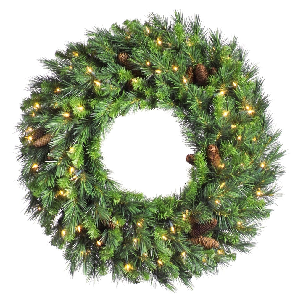 48" Artificial Cheyenne Pine 200 Warm White Italian LED Lights 1