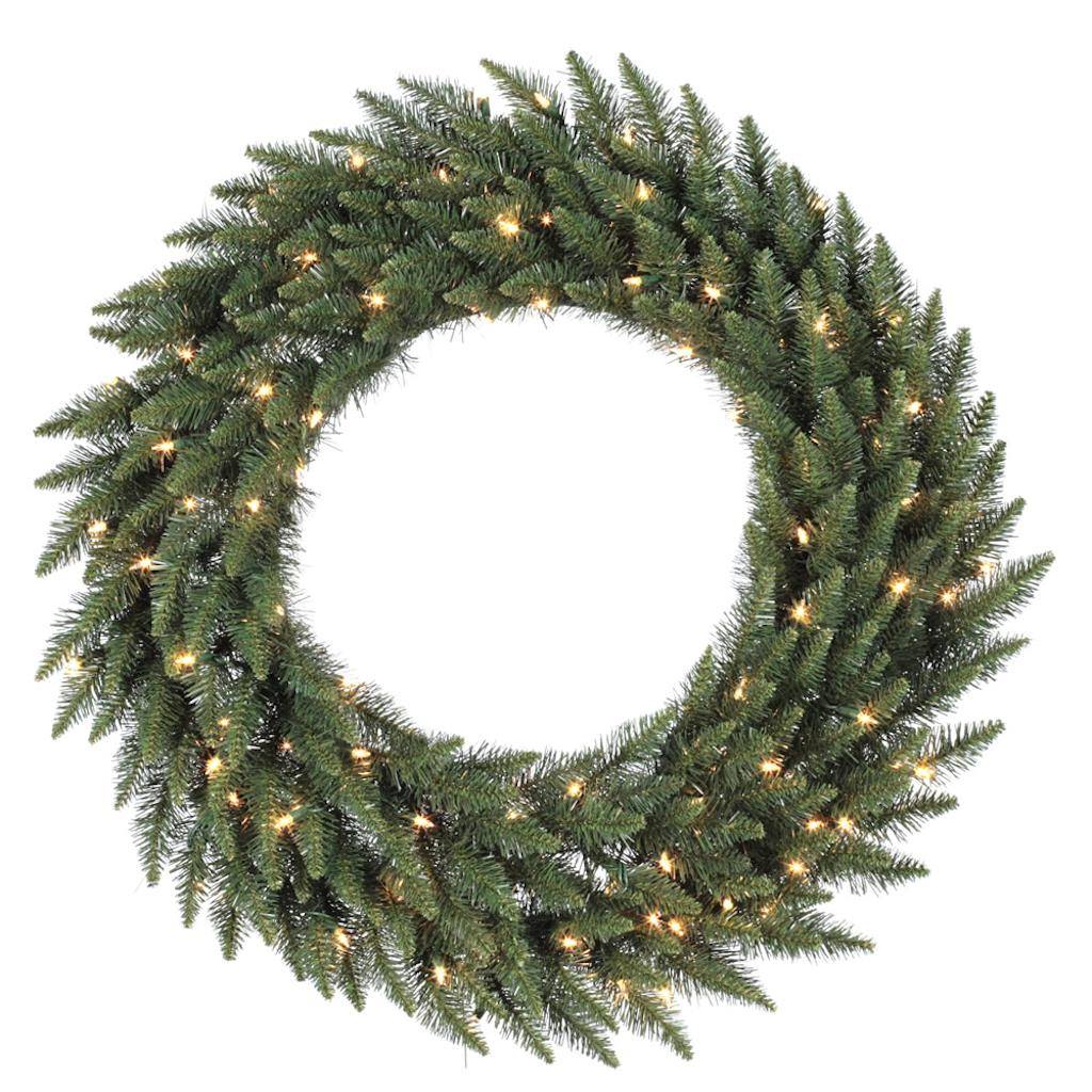 144" Artificial Camdon Fir Wreath 800 Multi Color LED Lights 1