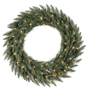 144" Artificial Camdon Fir Wreath 800 Multi Color LED Lights 1