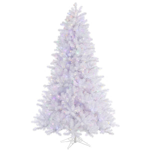 4.5' x 37" Crystal White Pine 300 Multi-Color Italian LED Lights 1