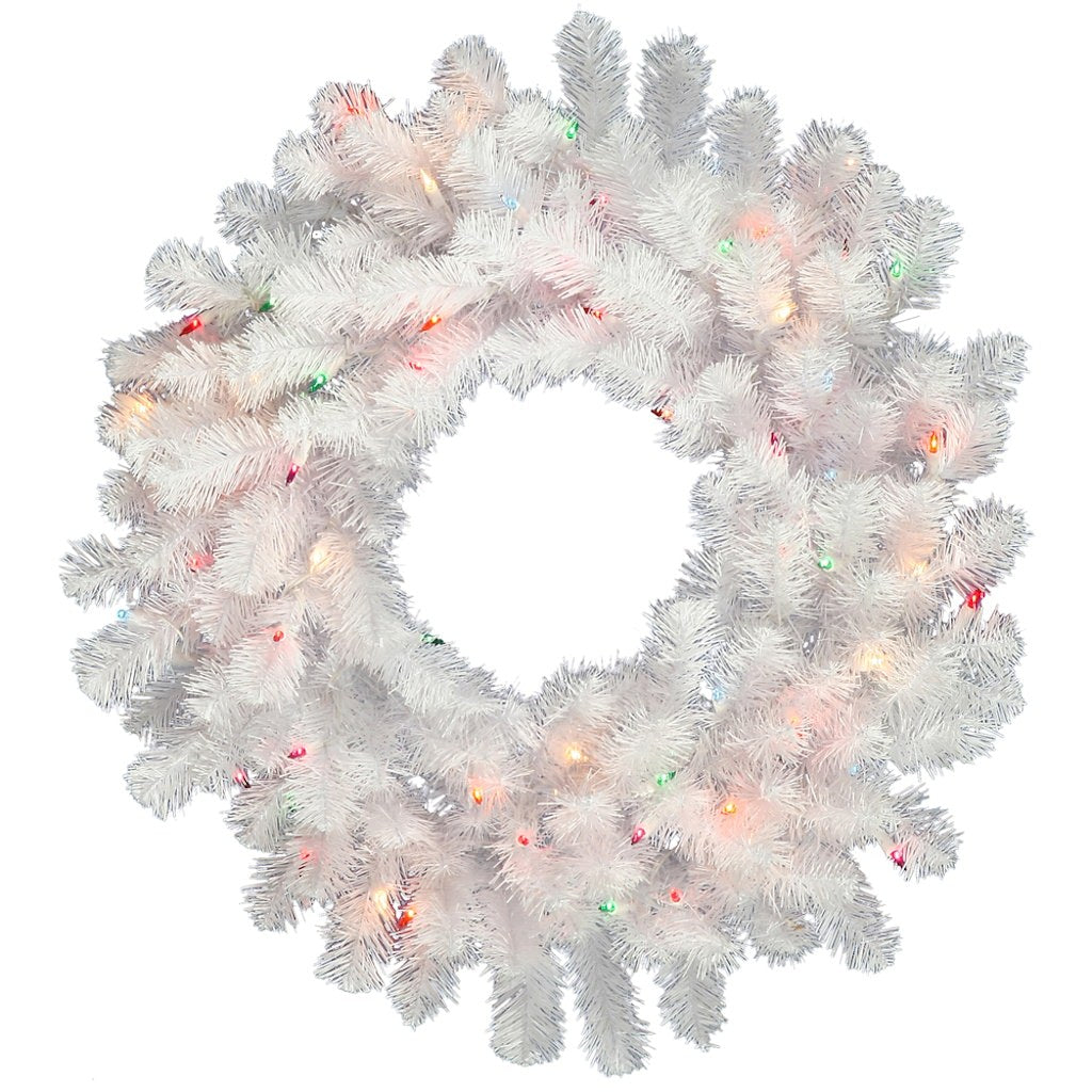 60" Artificial Crystal White 200 Warm White Italian LED Lights 1