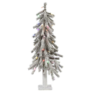 2' x 14" Artificial Flocked Alpine 50 Multi-Color Italian LED Lights 1