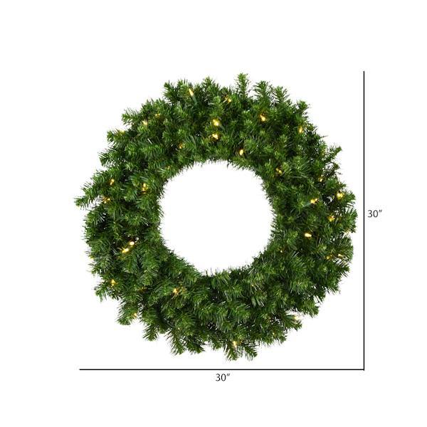 30" Artificial Douglas Fir 50 Warm White Italian LED Lights 2