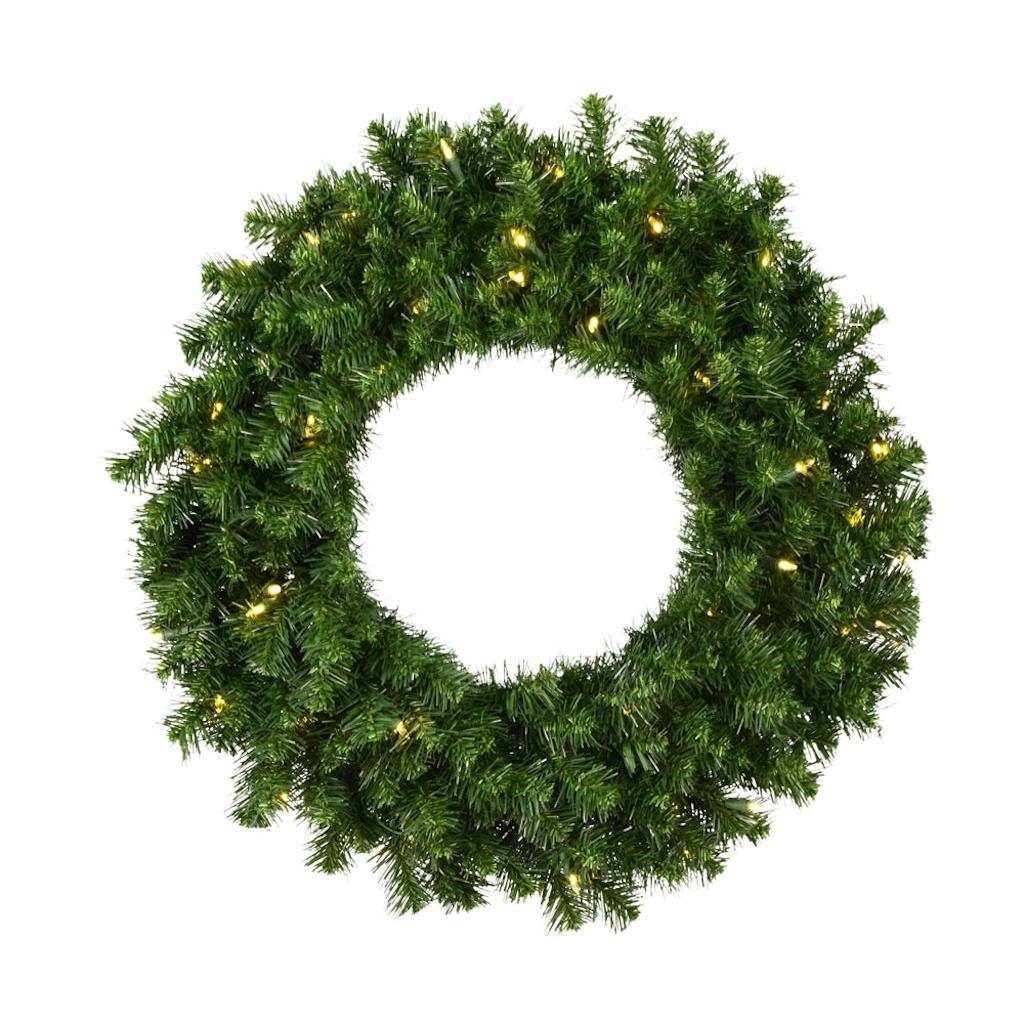 30" Artificial Douglas Fir 50 Warm White Italian LED Lights 1