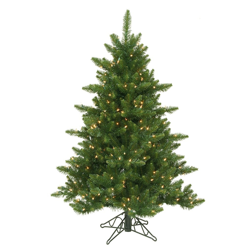 4.5' x 37" Artificial Camdon Fir 200 Warm White Italian LED Lights 1