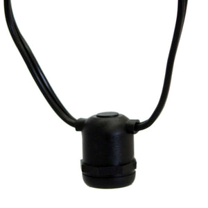165 Light 330' Black Wire Empty Medium Screw (E26) String with 24" Spacing 1