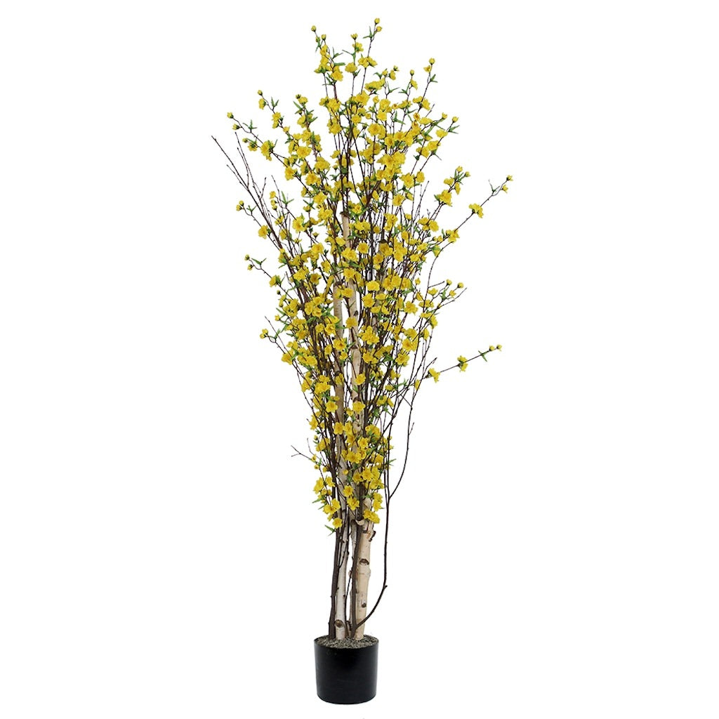 4' Artificial Yellow Blossom Tree 1