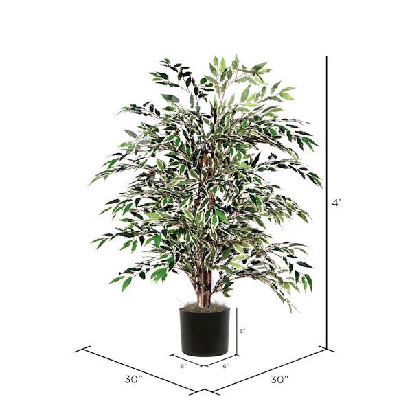 4' Artificial Variegated Smilax Bush 4