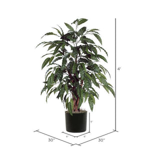 48" Artificial Potted Mango Bush 4