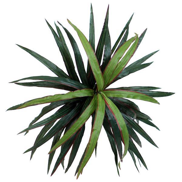 6.5' Artificial Marginata Executive Tree in a Black Plastic Pot 3