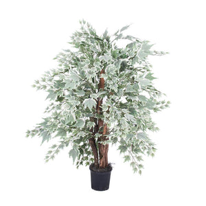 48" Artificial Potted Silver Maple Extra Full Bush 1