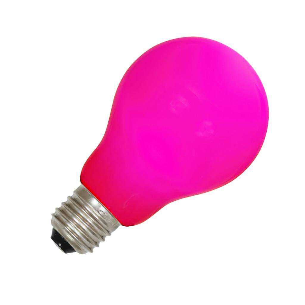 1.2 watt 120 volt A19 Medium Screw Pink Ceramic LED 1