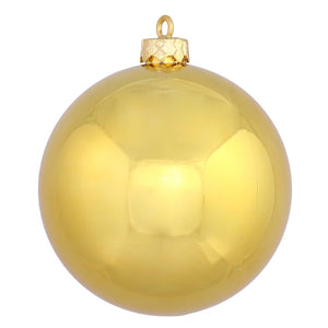 3" Gold Shiny Ball Ornament (12 pack) 1