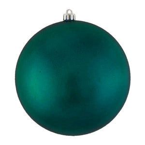 4" Sea Blue Matte Ball Ornament (6 pack) 1