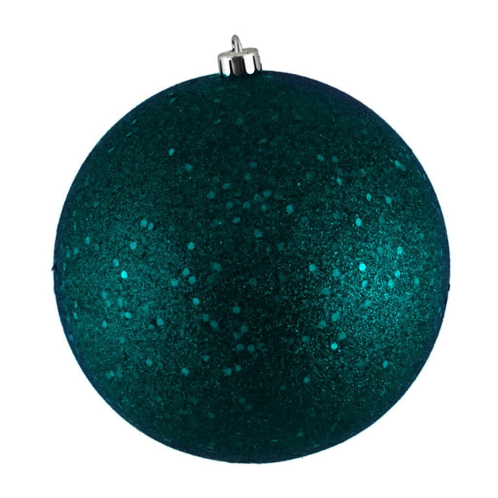 6" Sea Blue Sequin Ball Ornament (4 pack) 1