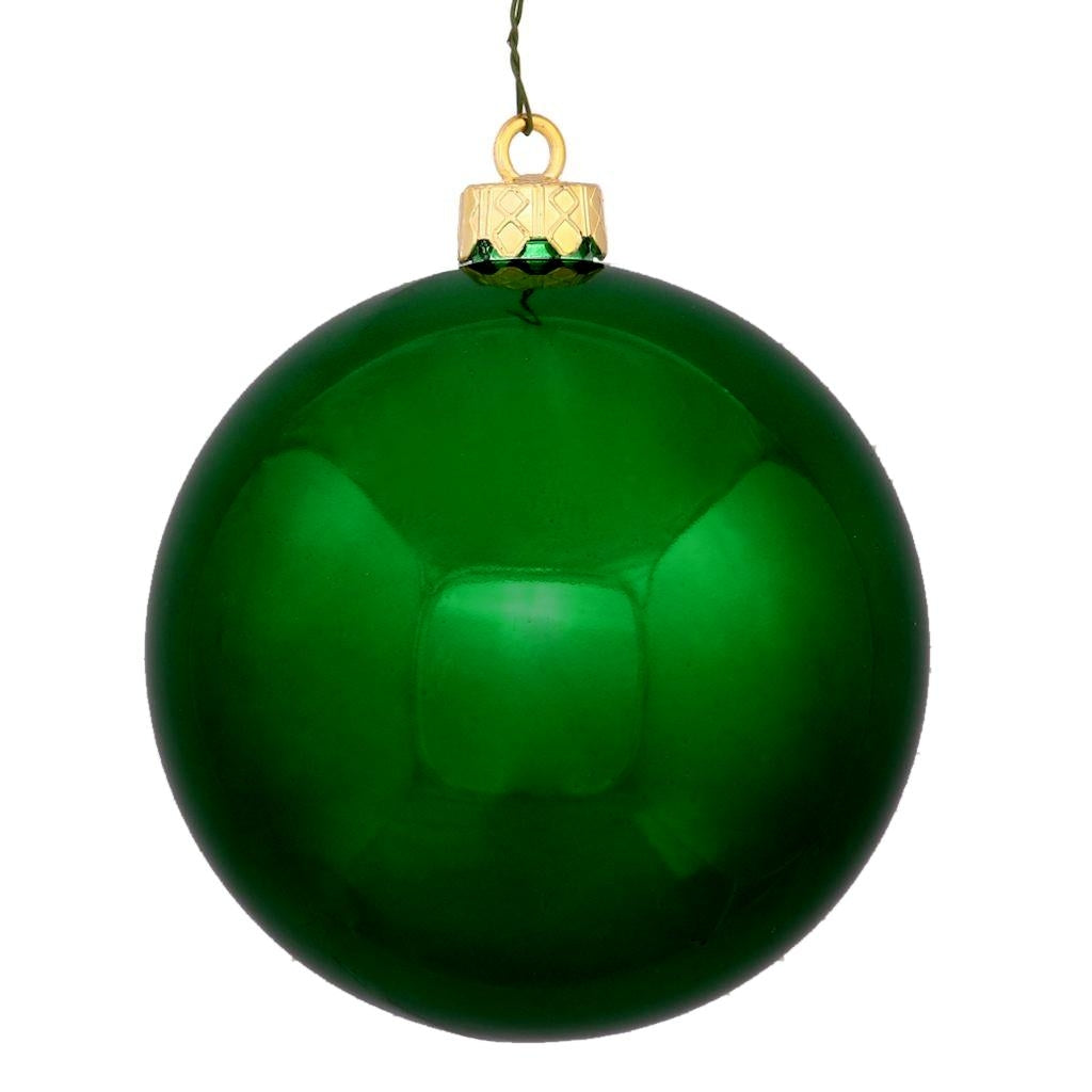 8" Green Shiny Ball Ornament 1
