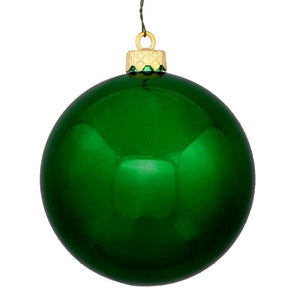 8" Green Shiny Ball Ornament 1
