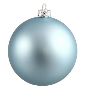 8" Baby Blue Matte Ball Ornament 1